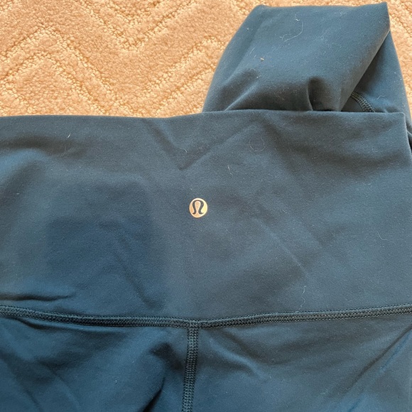 Navy teal Lululemon Align Tights - Picture 5 of 7